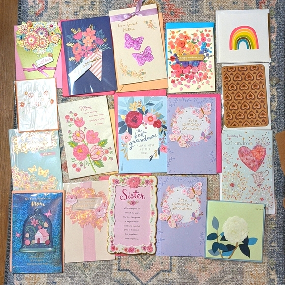 Papyrus Design 7 Assorted Papyrus American Greetings Cards With